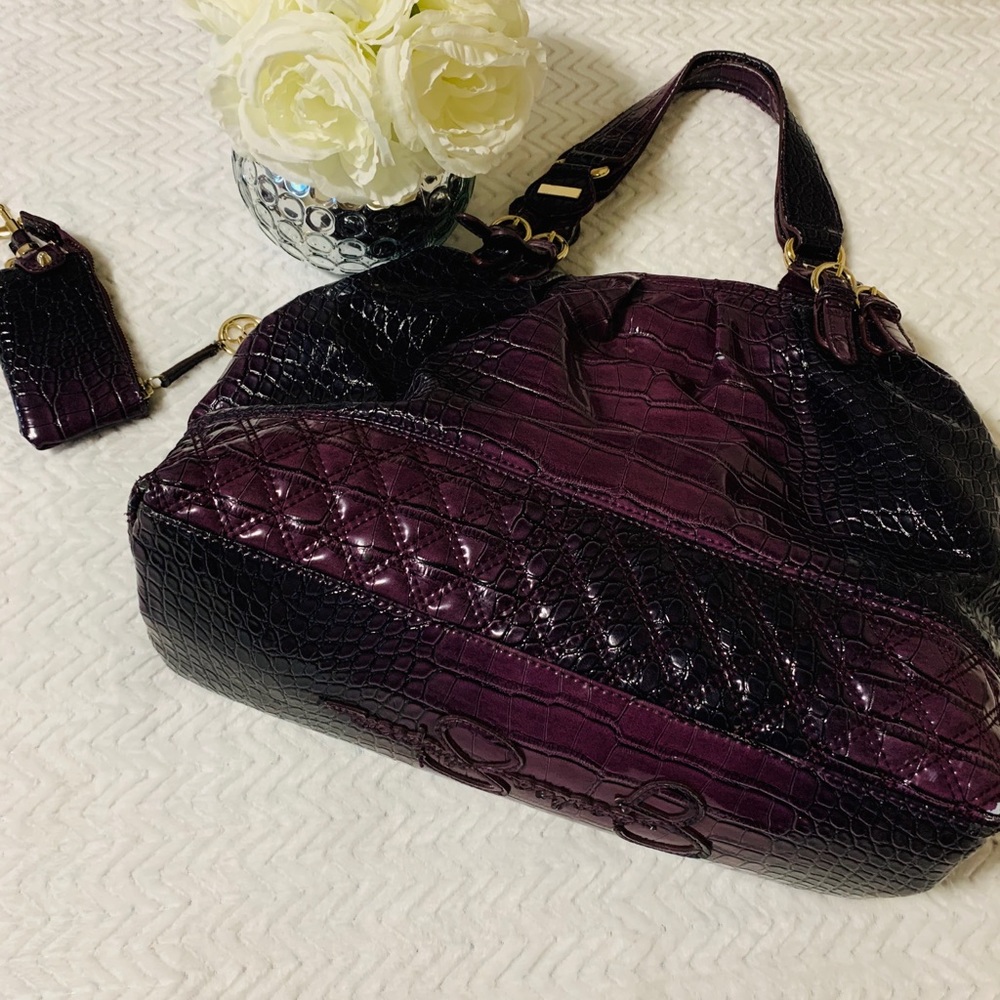 Jessica Simpson Handbag Croc Embossed Leather